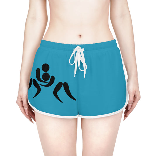 Women's Relaxed Shorts: Wrestling Turquoise