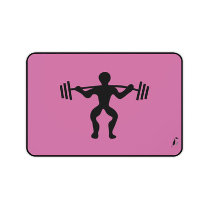 Desk Mat: Weightlifting Lite Pink