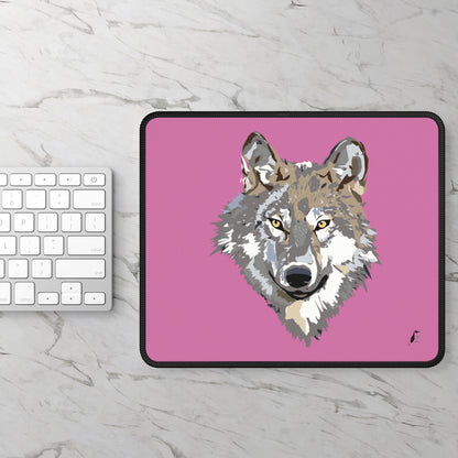 Gaming Mouse Pad: Wolves Lite Pink