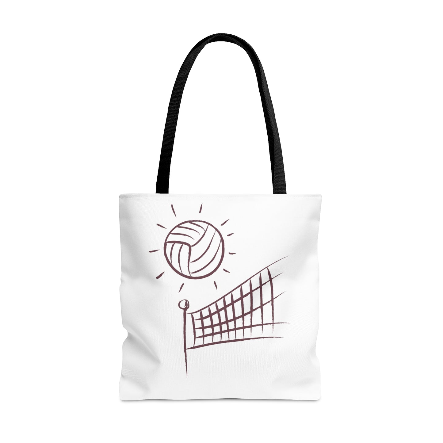 Tote Bag: Volleyball White