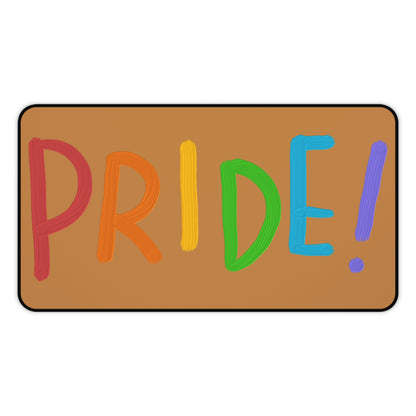 Desk Mat: LGBTQ Pride Lite Brown