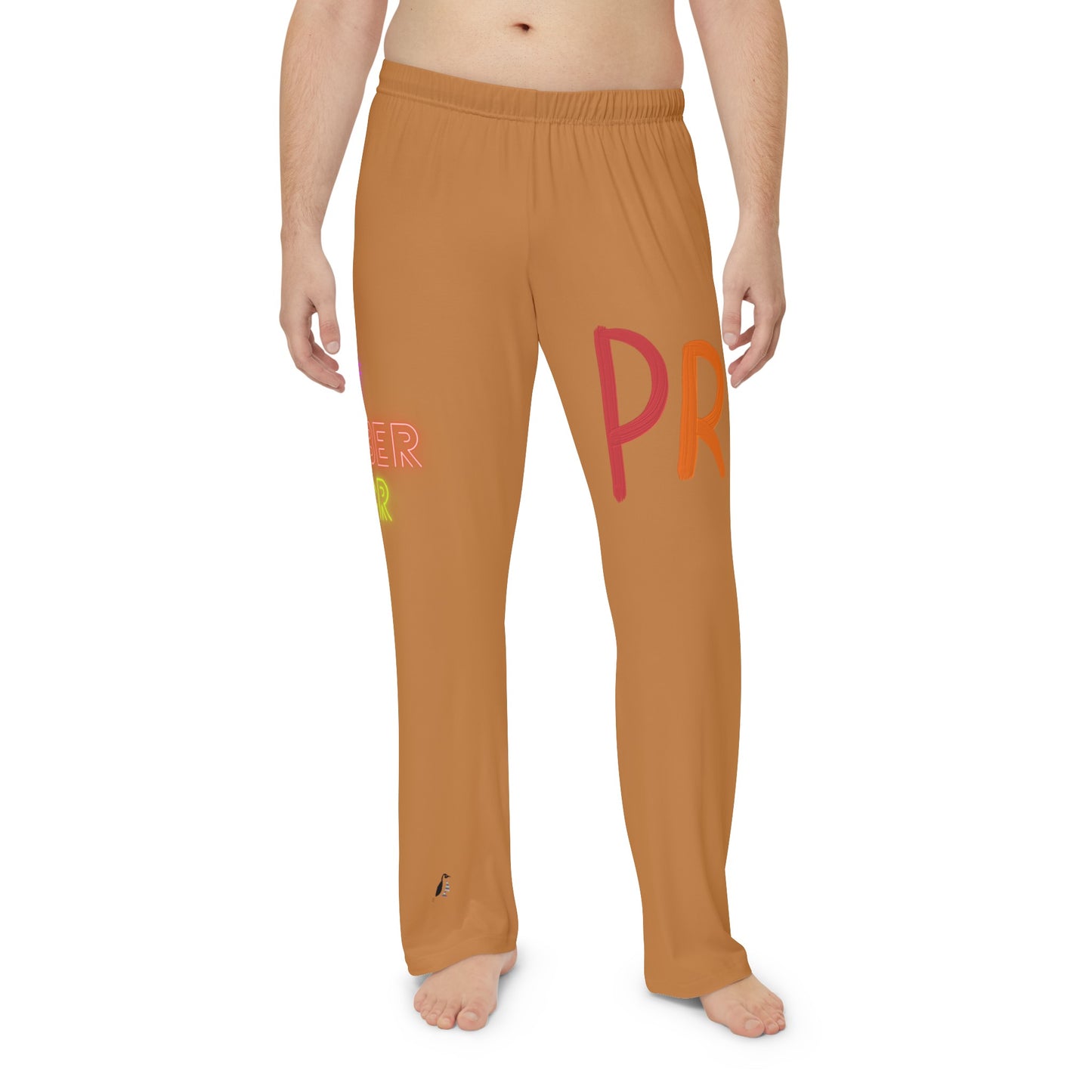 Men's Pajama Pants: LGBTQ Pride Lite Brown