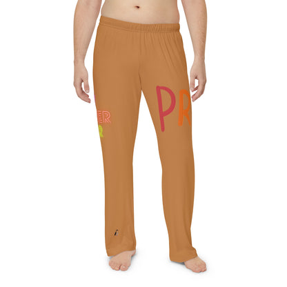 Men's Pajama Pants: LGBTQ Pride Lite Brown