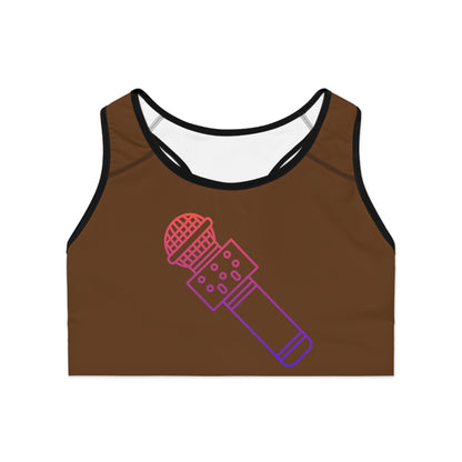 Sports Bra: Music Brown