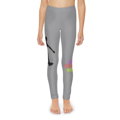 Youth Full-Length Leggings: Skateboarding Grey