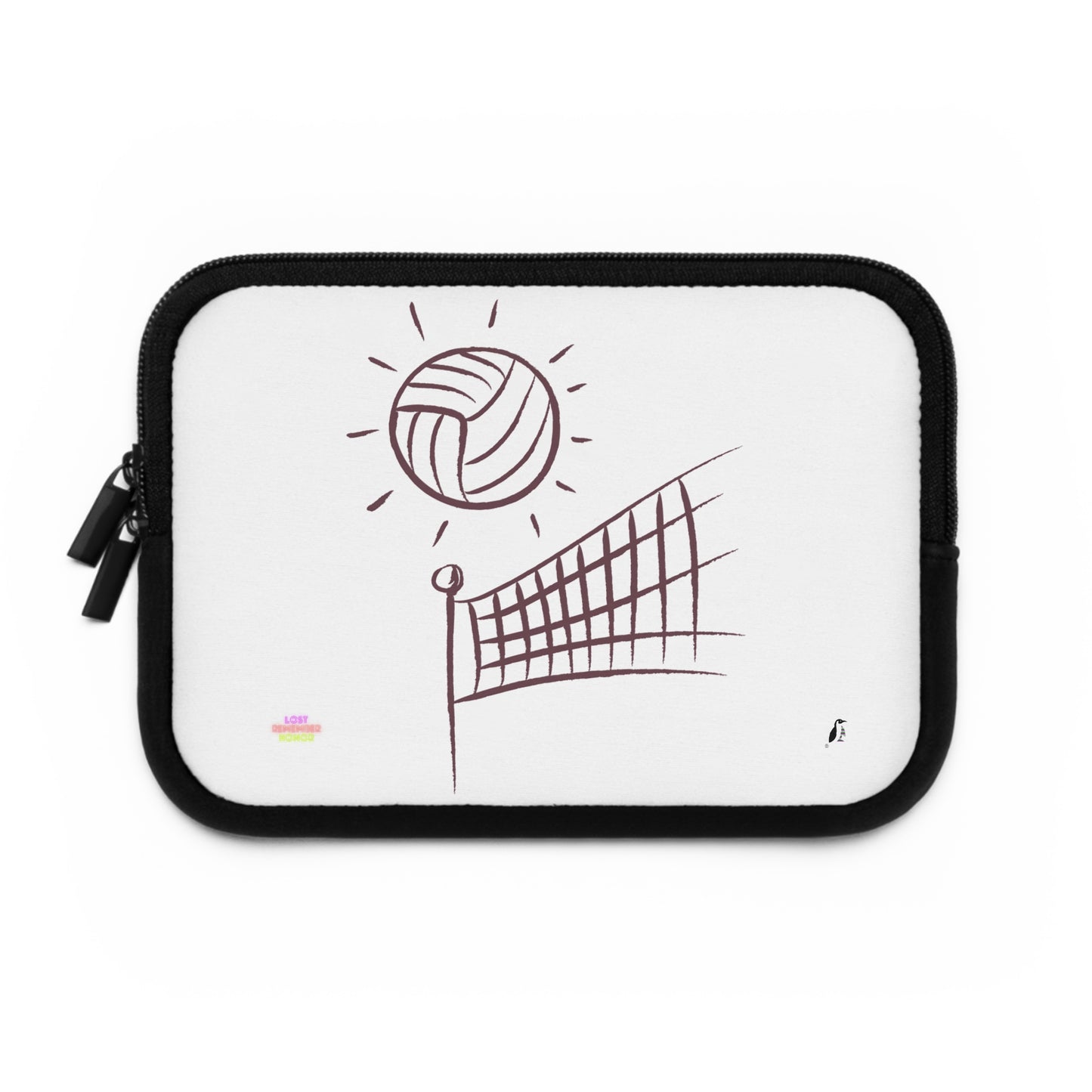 Laptop Sleeve: Volleyball White