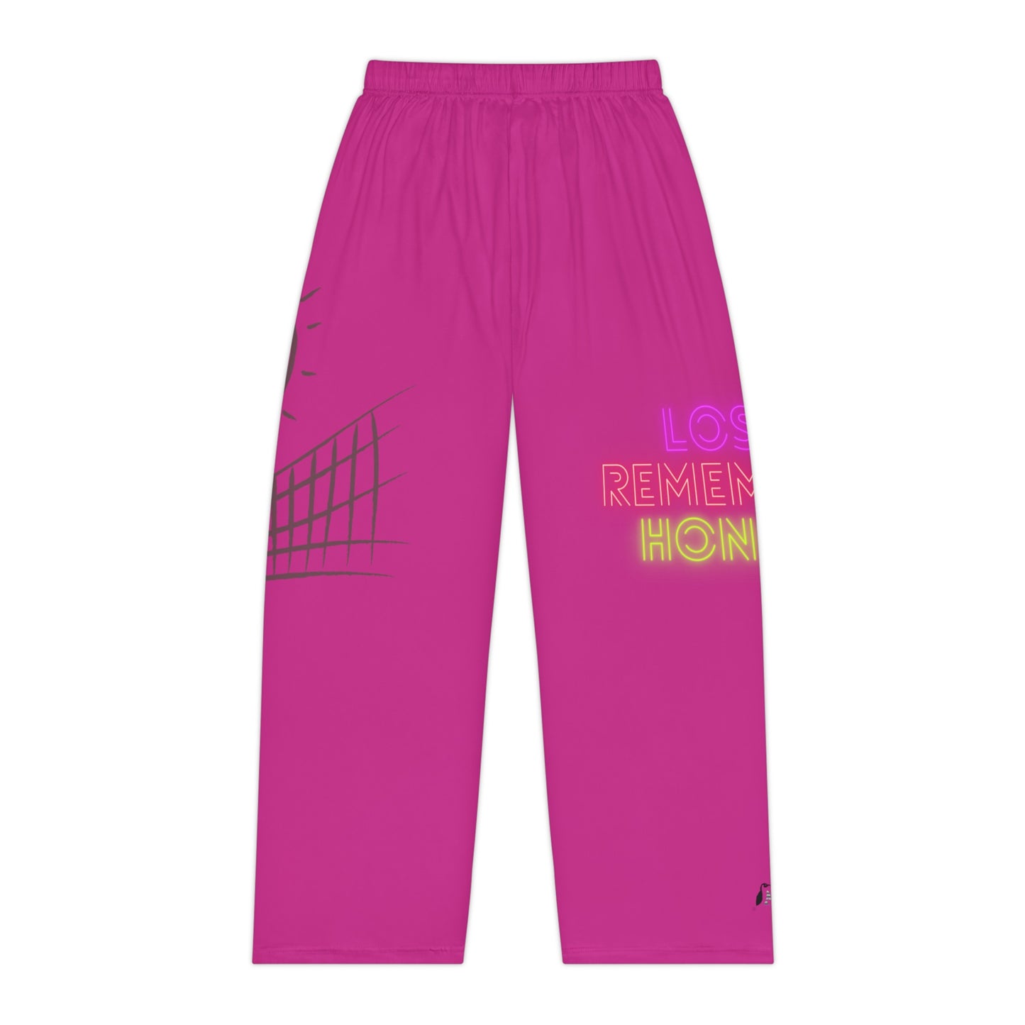 Pambabaeng Pajama Pants: Volleyball Pink 