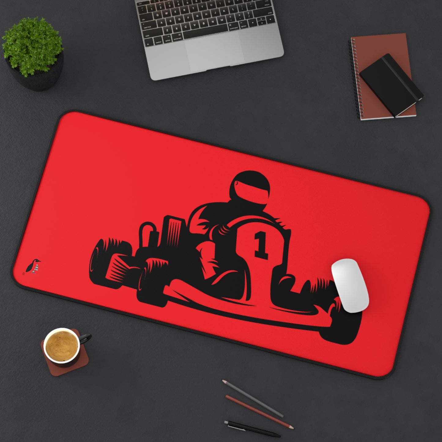 Desk Mat: Racing Red