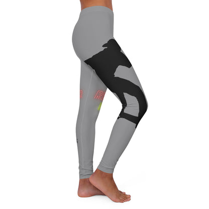 Women's Spandex Leggings: Skateboarding Grey