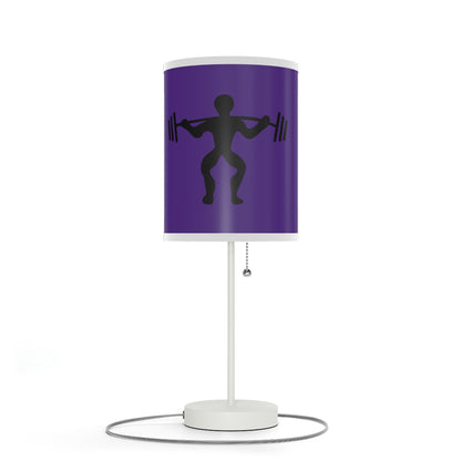 Lamp on a Stand, US|CA plug: Weightlifting Purple