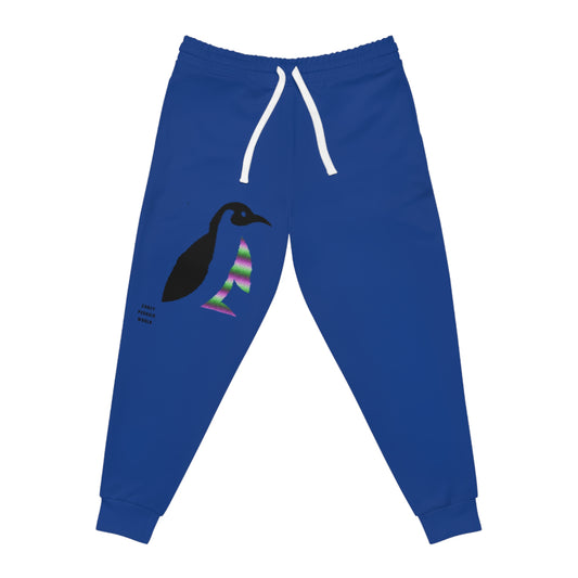 Athletic Joggers: Crazy Penguin World Logo Dark Blue