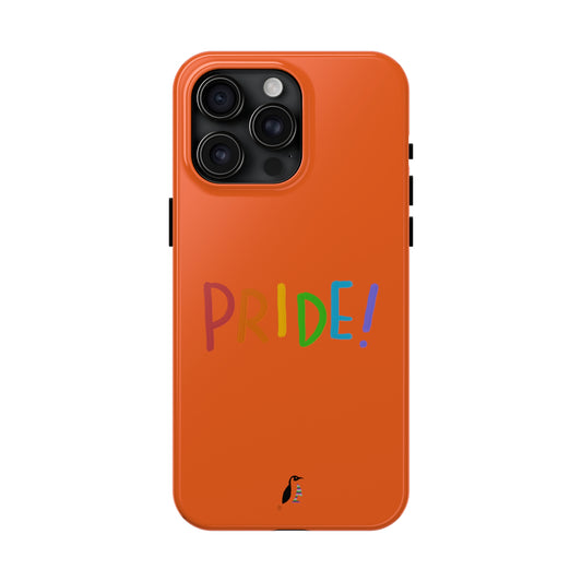 Tough Phone Cases (for iPhones): LGBTQ Pride Orange
