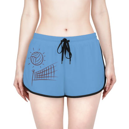 Women's Relaxed Shorts: Volleyball Lite Blue