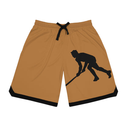 Basketball Rib Shorts: Hockey Lite Brown