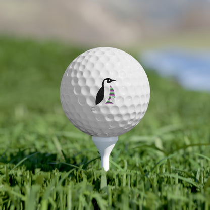 Golf Balls, 6pcs: Crazy Penguin World Logo