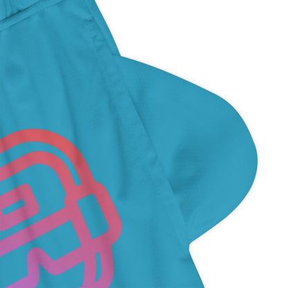 Basketball Rib Shorts: Gaming Turquoise