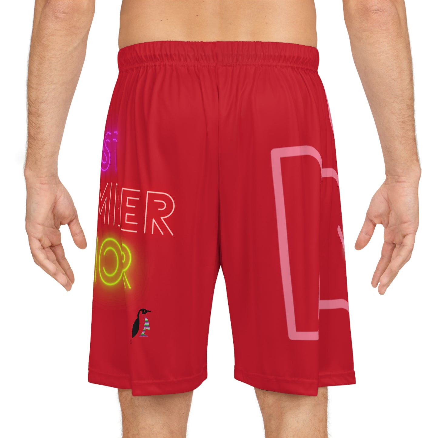 Basketball Shorts: Fight Cancer Dark Red