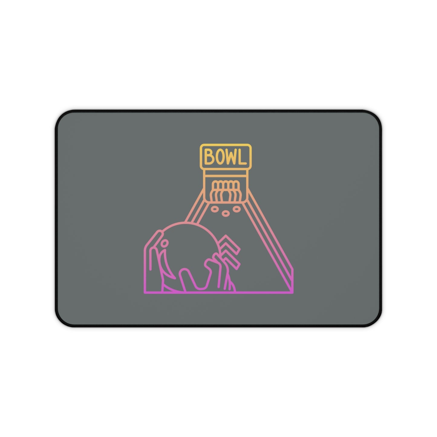 Desk Mat: Bowling Dark Grey