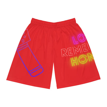 Basketball Shorts: Music Red