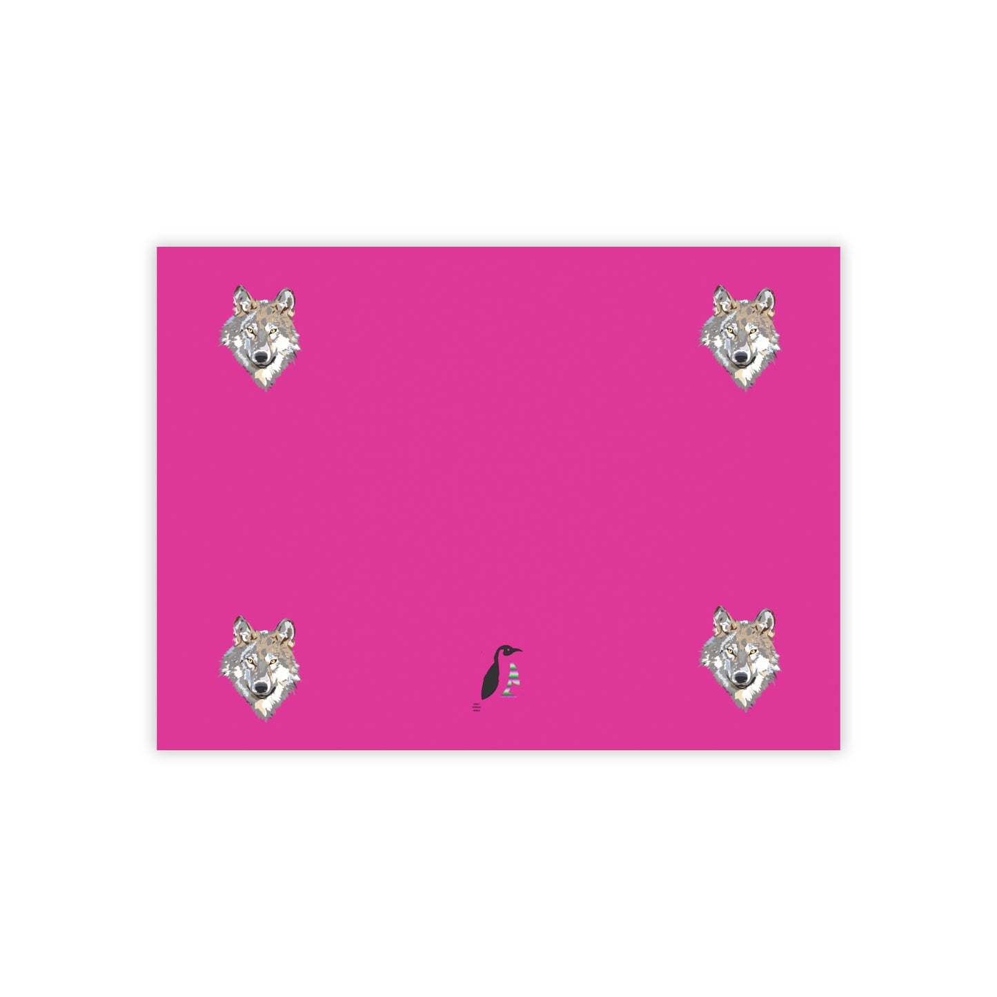 Post-it® Note Pads: Wolves Pink