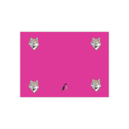 Post-it® Note Pads: Wolves Pink