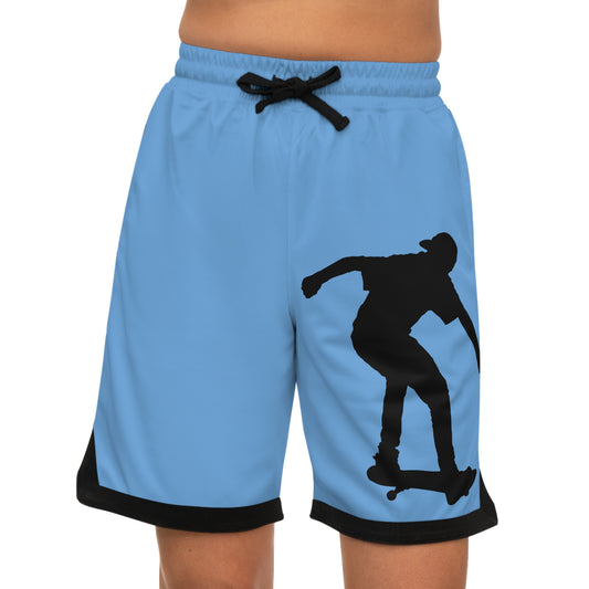 Basketball Rib Shorts: Skateboarding Lite Blue