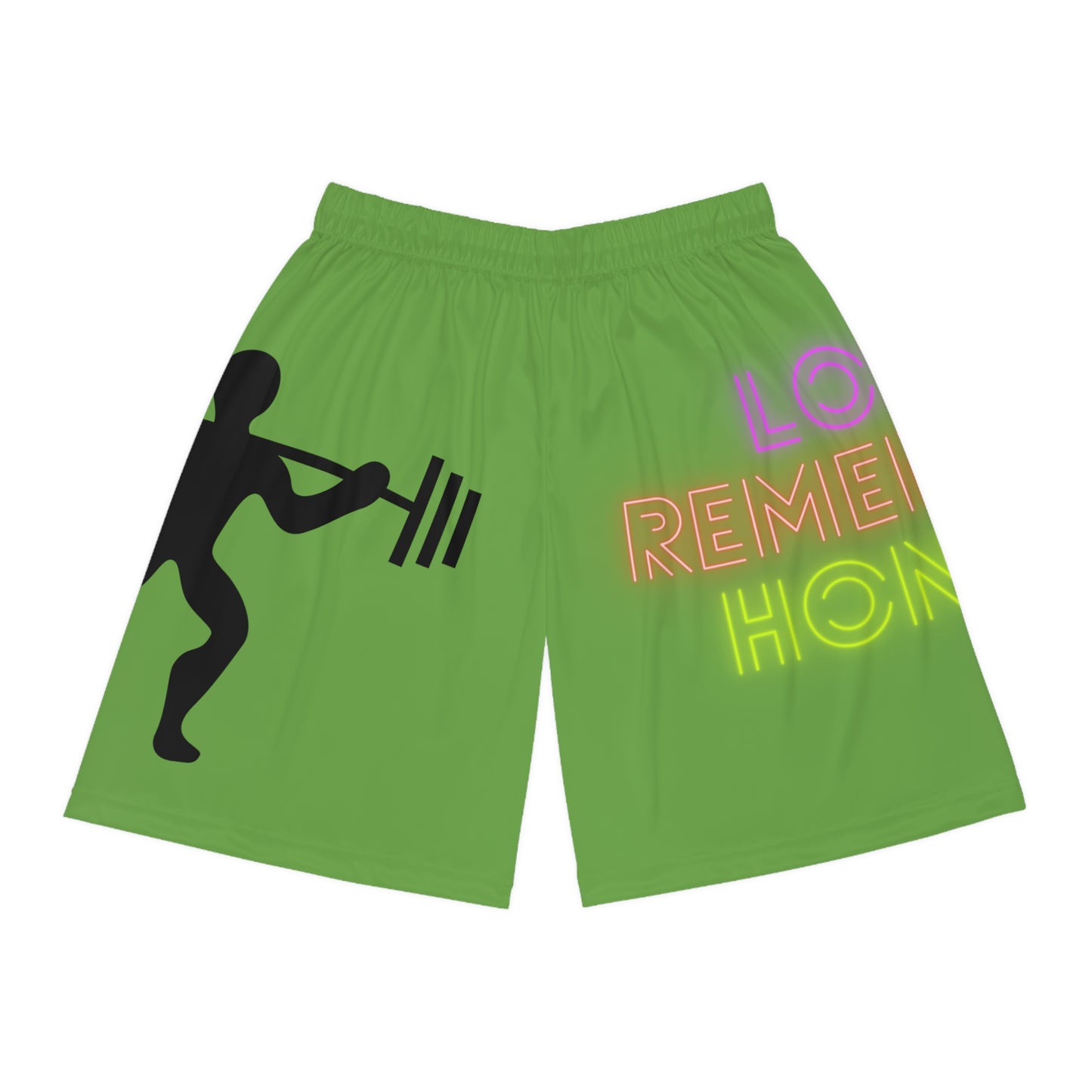 Basketball Shorts: Weightlifting Green