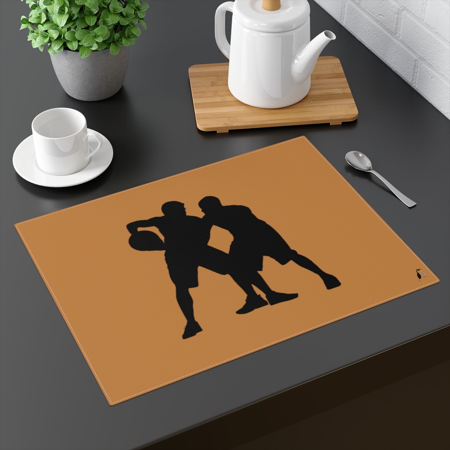 Placemat, 1pc: Basketball Lite Brown