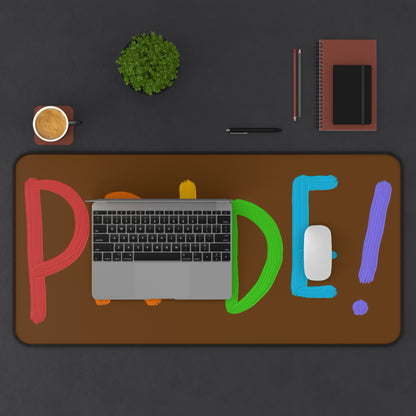 Desk Mat: LGBTQ Pride Brown