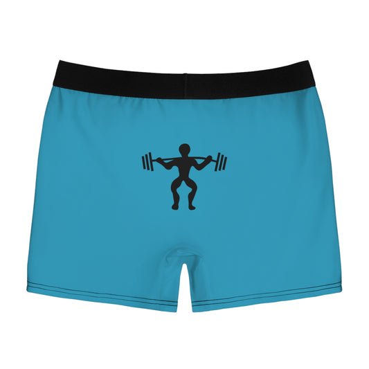 Men's Boxer Briefs: Weightlifting Turquoise