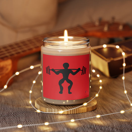 Scented Candle, 9oz: Weightlifting Red