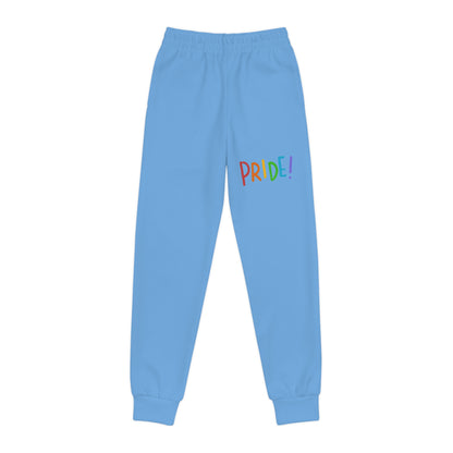 Youth Joggers: LGBTQ Pride Lite Blue