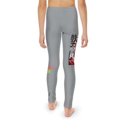 Youth Full-Length Leggings: Dragons Grey