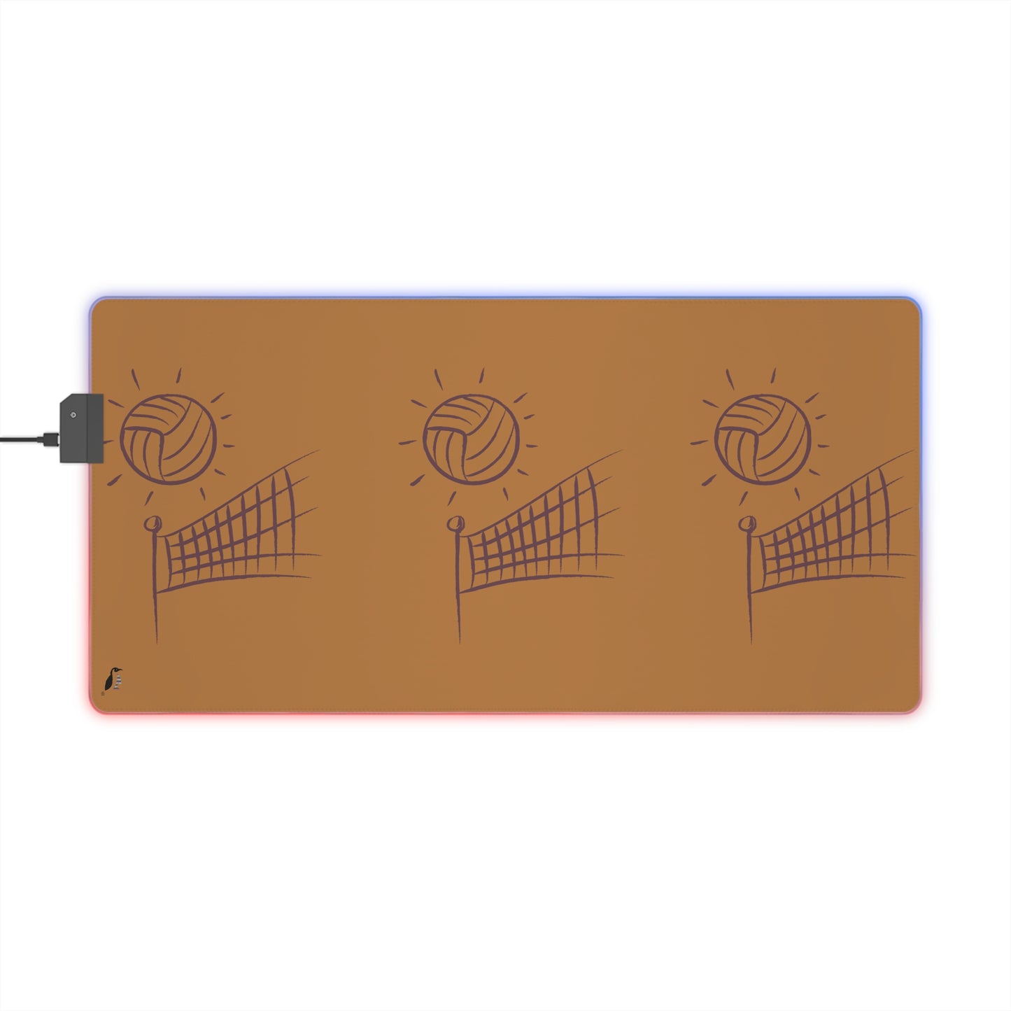 LED Gaming Mouse Pad: Volleyball Lite Brown