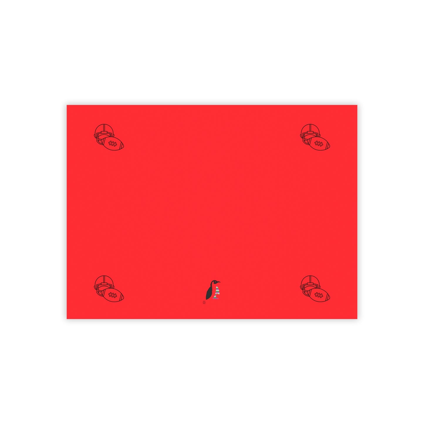 Post-it® Note Pads: Football Red