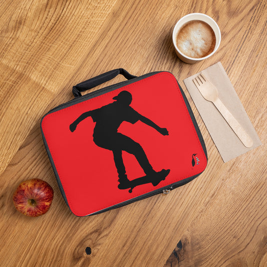 Lunch Bag: Skateboarding Red