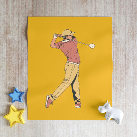 Throw Blanket: Golf Yellow