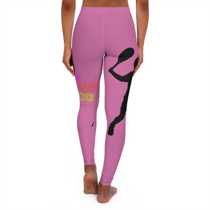 Women's Spandex Leggings: Tennis Lite Pink