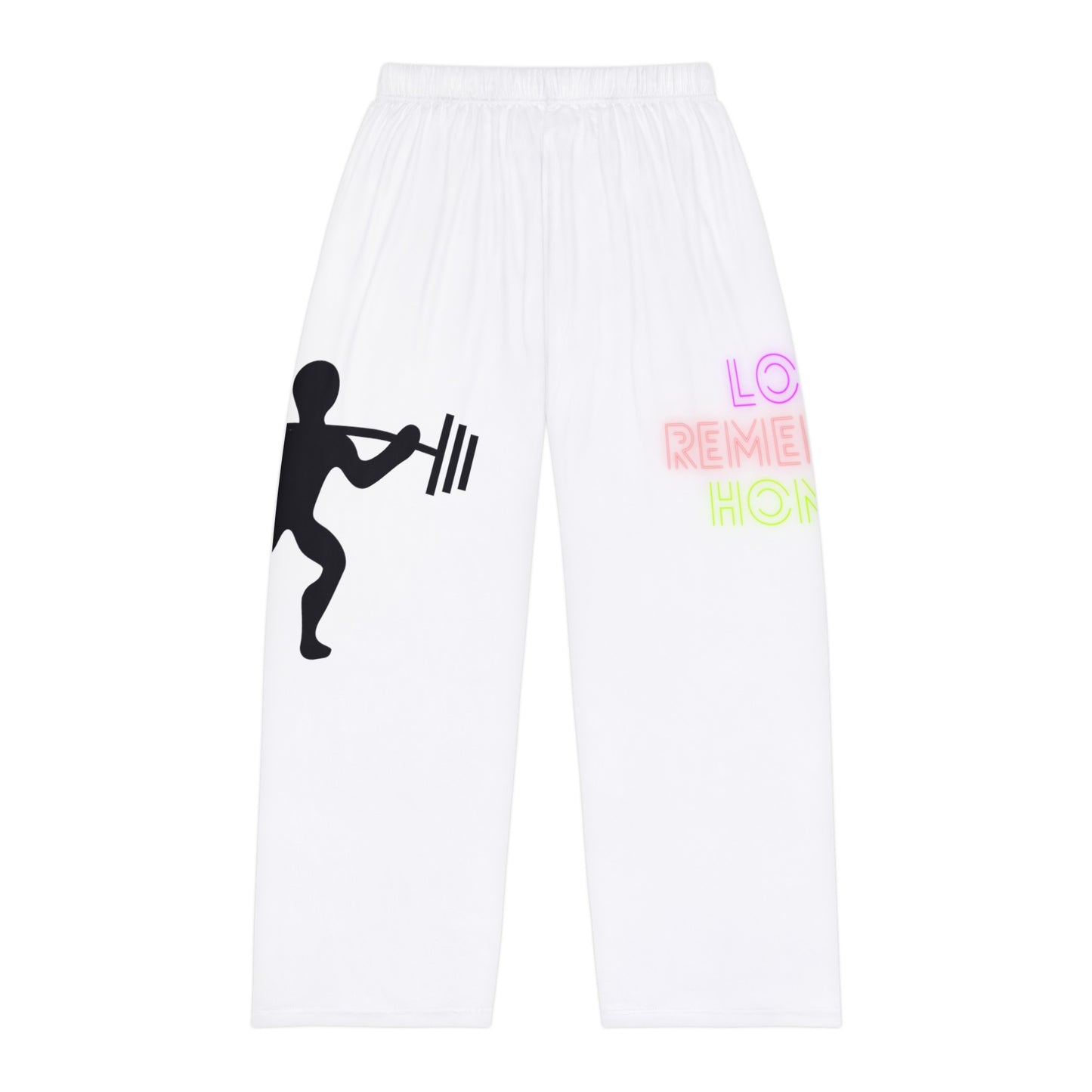 Men's Pajama Pants: Weightlifting White