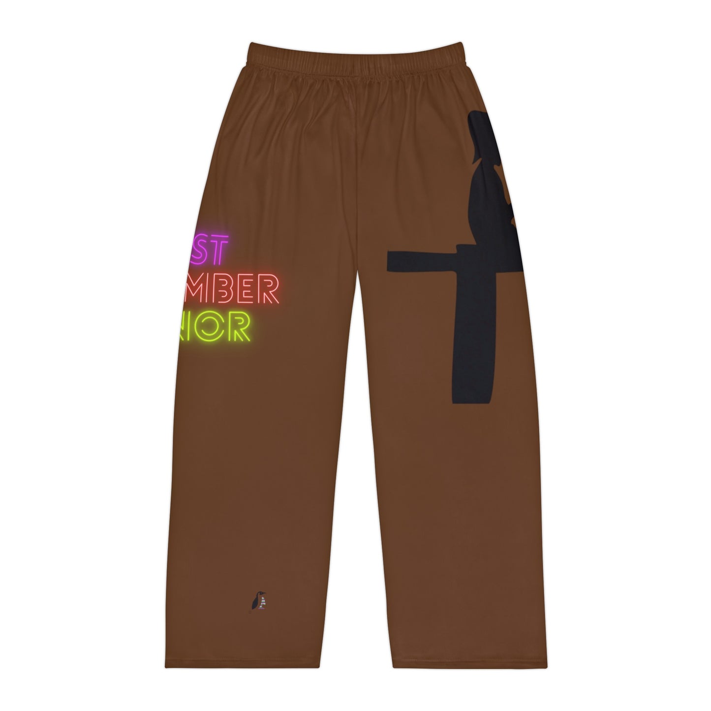 Men's Pajama Pants: Fishing Brown