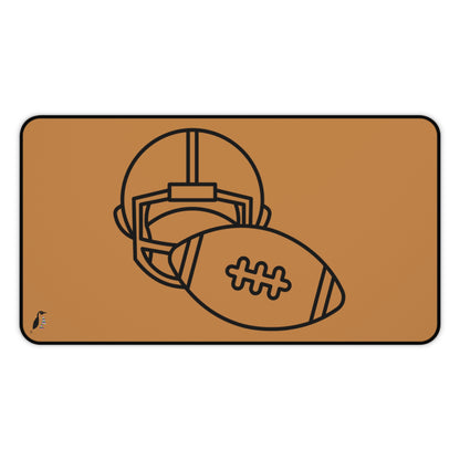 Desk Mat: Football Lite Brown