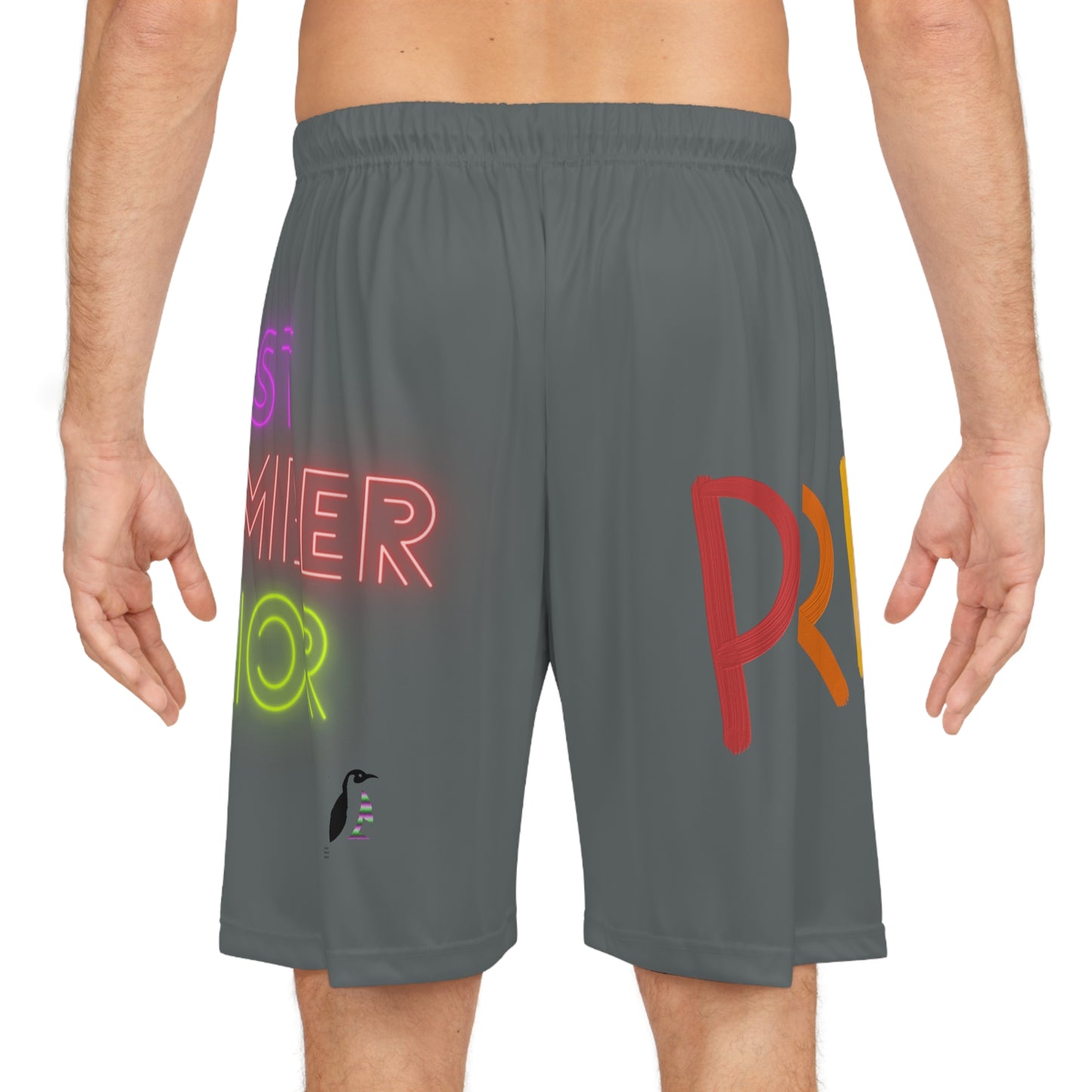 Basketball Shorts: LGBTQ Pride Dark Grey