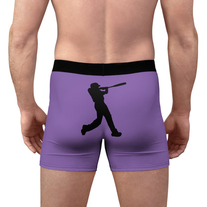 Men's Boxer Briefs: Baseball Lite Purple