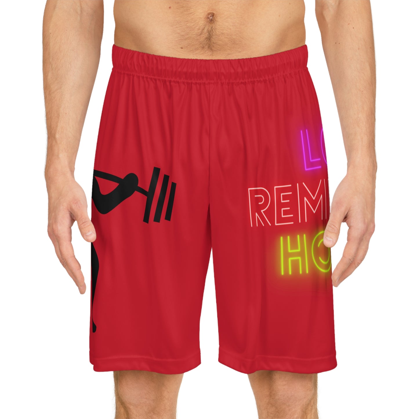 Basketball Shorts: Weightlifting Dark Red