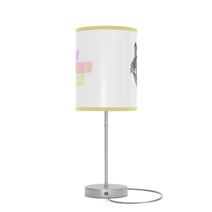 Lamp on a Stand, US|CA plug: Wolves White