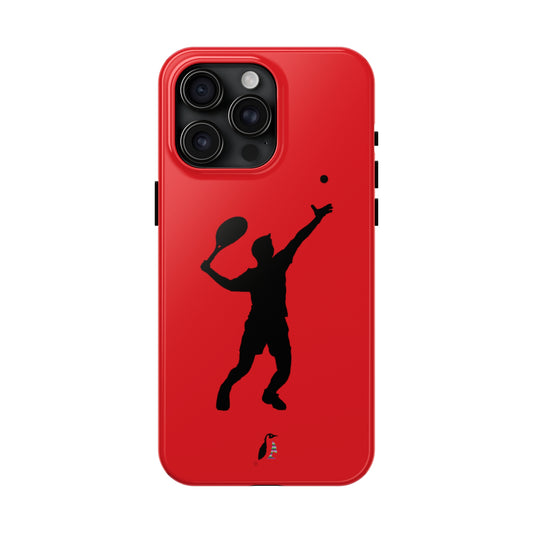 Tough Phone Cases (for iPhones): Tennis Red