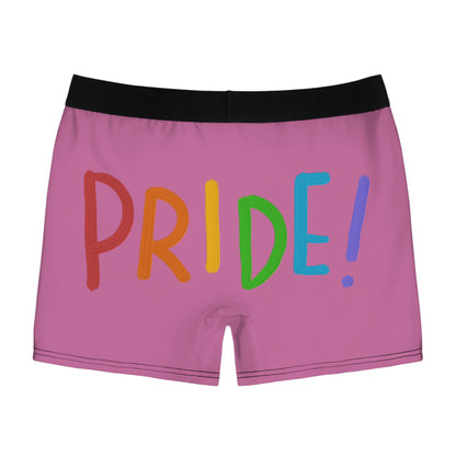 Men's Boxer Briefs: LGBTQ Pride Lite Pink