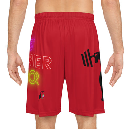 Basketball Shorts: Weightlifting Dark Red