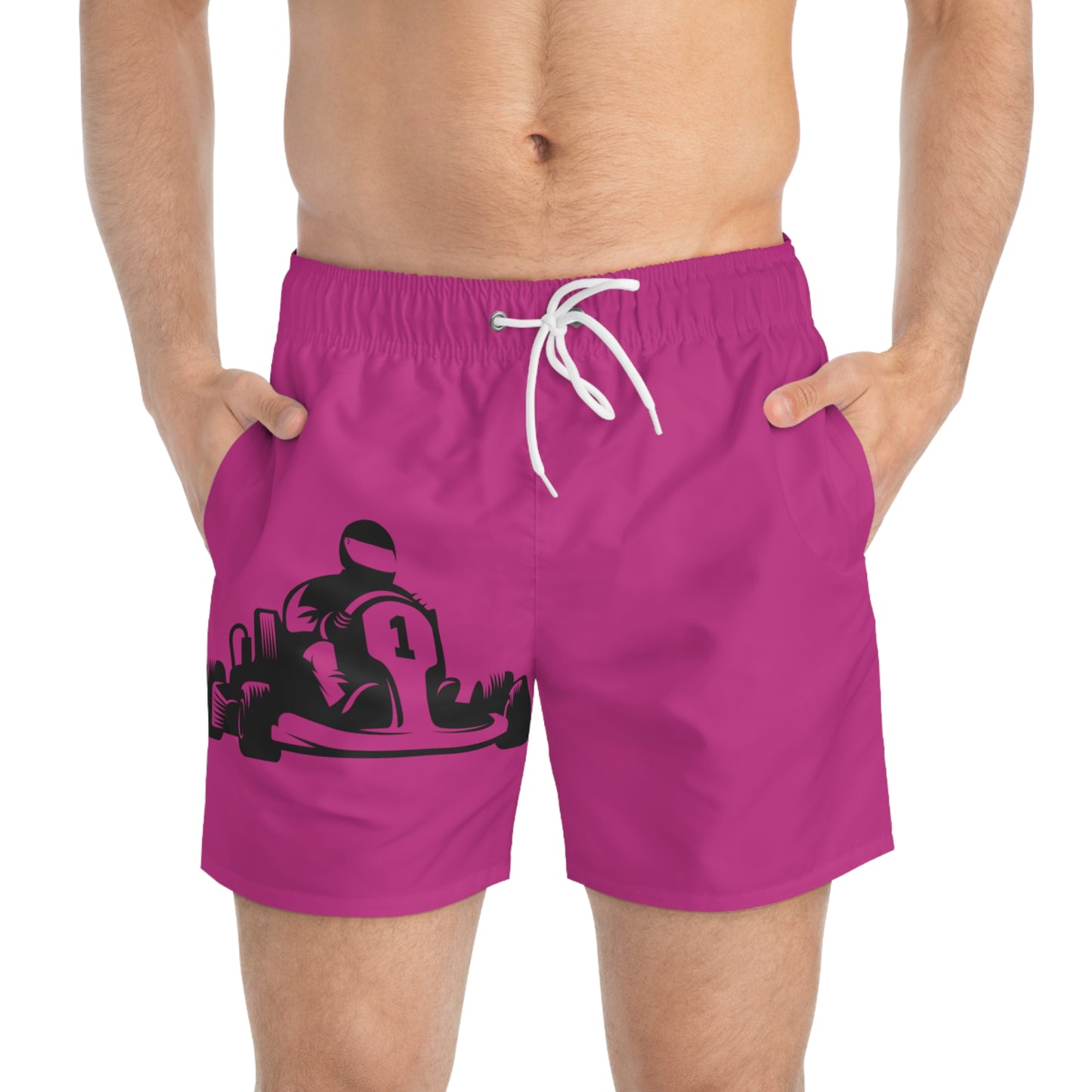 Swim Trunks: Racing Pink