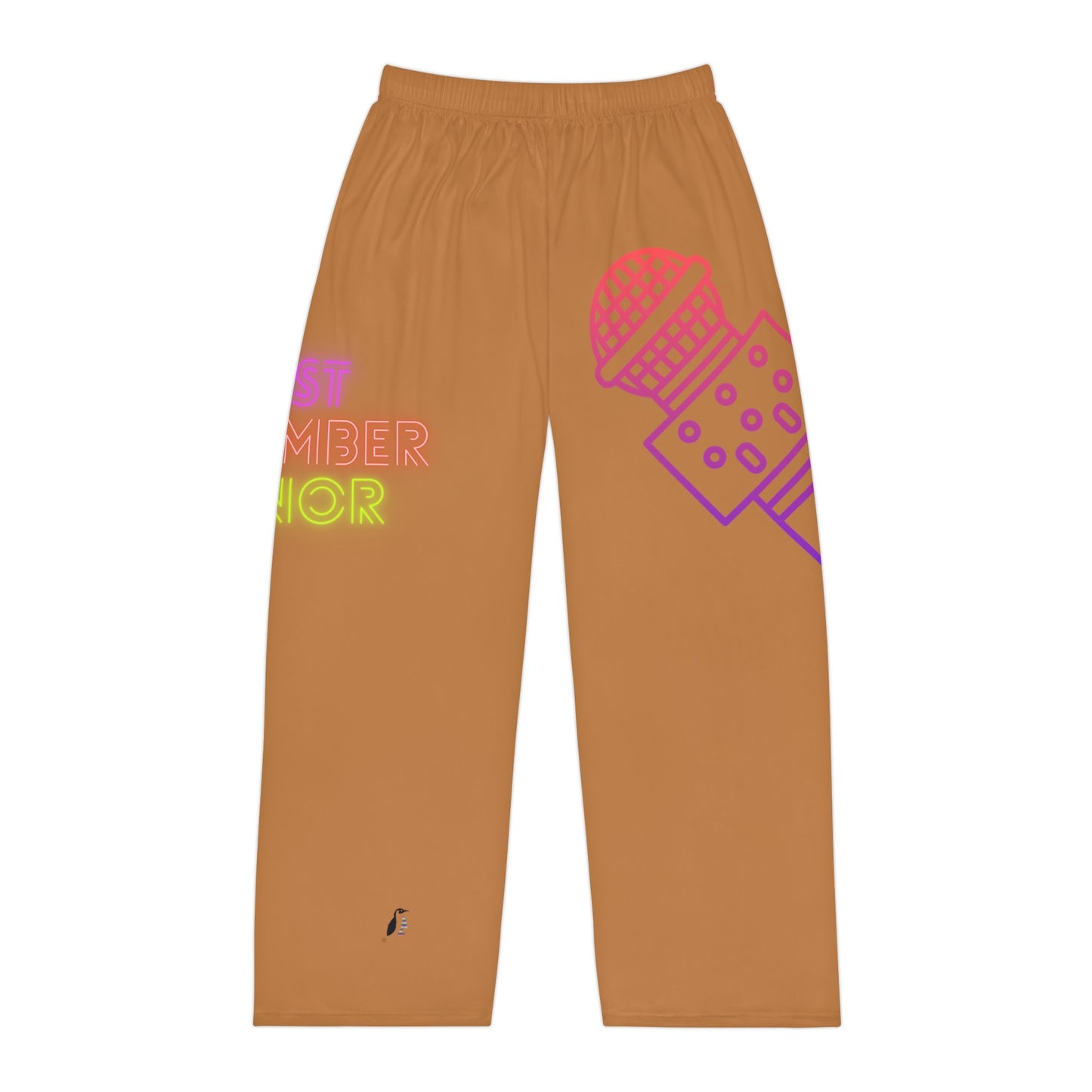 Men's Pajama Pants: Music Lite Brown